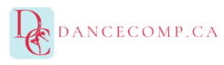 Dance competition directory logo featuring "DC" and a dancer silhouette